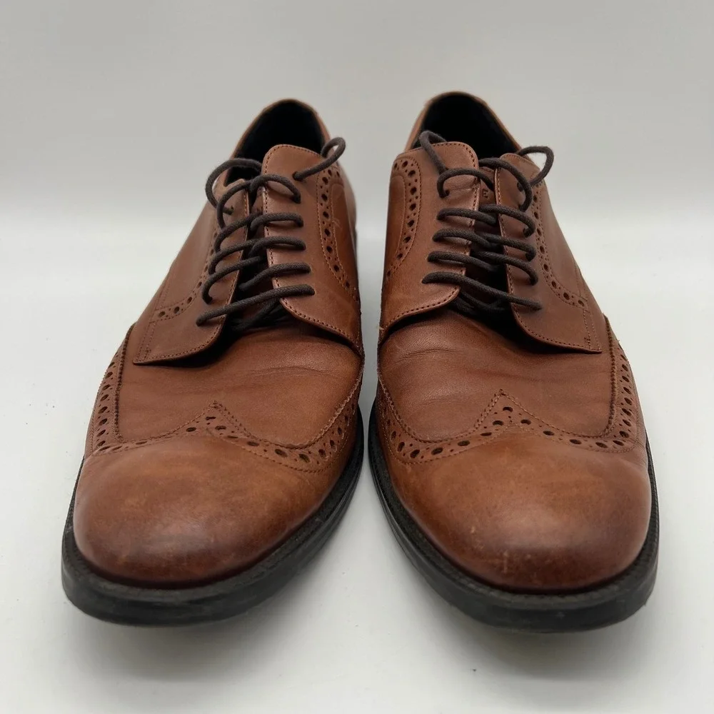 Cole Haan Grand 360 Wingtip Oxford Mens 11.5M British Tan Leather C34598